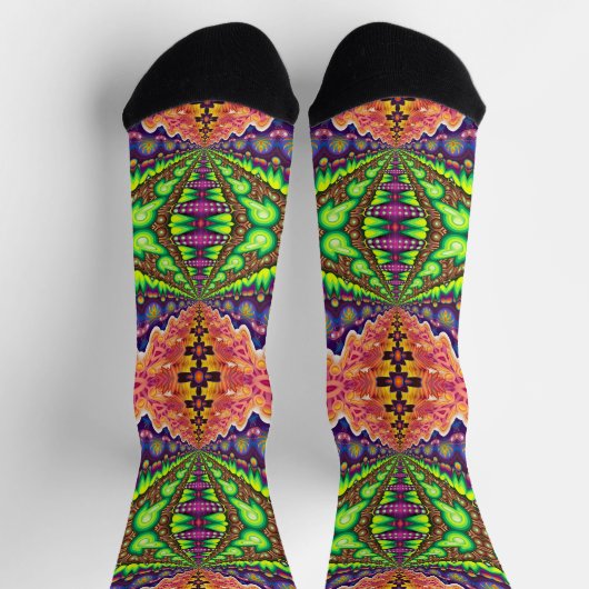 Bright Socks Fractal Seamless Patterns 0042090 ソックス (上部)