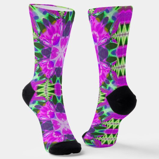Bright Socks Fractal Seamless Patterns 0042093 ソックス (傾斜あり)