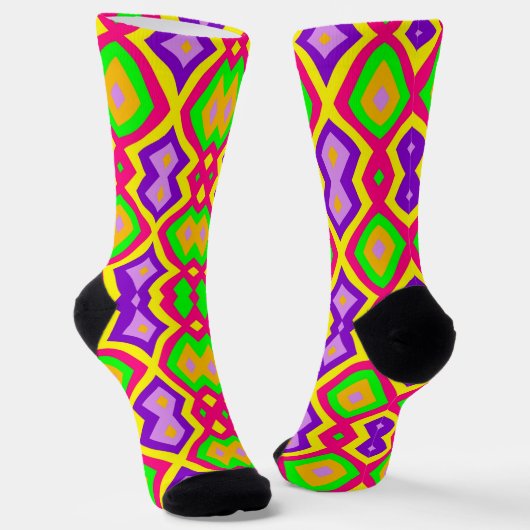 Bright Socks Fractal Seamless Patterns 0042095 ソックス (傾斜あり)