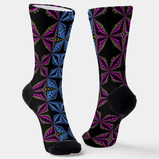 Bright Socks Fractal Seamless Patterns 0042098 ソックス (傾斜あり)