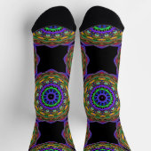 Bright Socks Fractal Seamless Patterns 0042100 ソックス (上部)