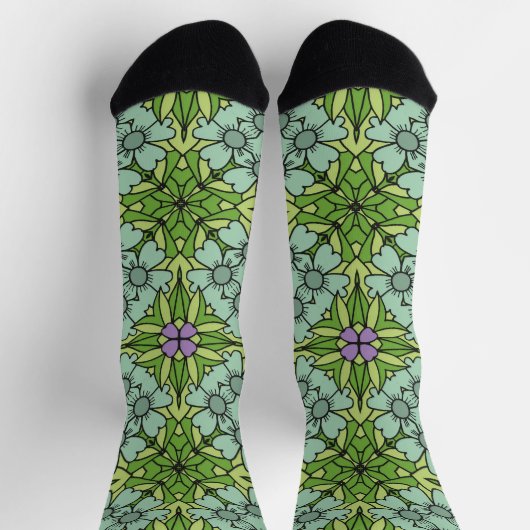 Bright Socks Fractal Seamless Patterns 0042102 ソックス (上部)