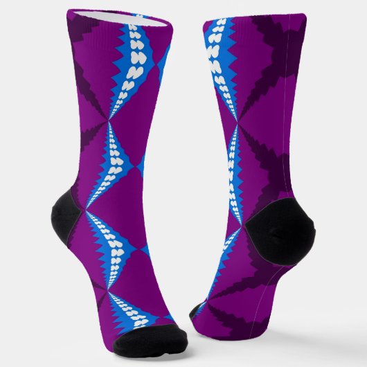 Bright Socks Fractal Seamless Patterns 0042103 ソックス (傾斜あり)