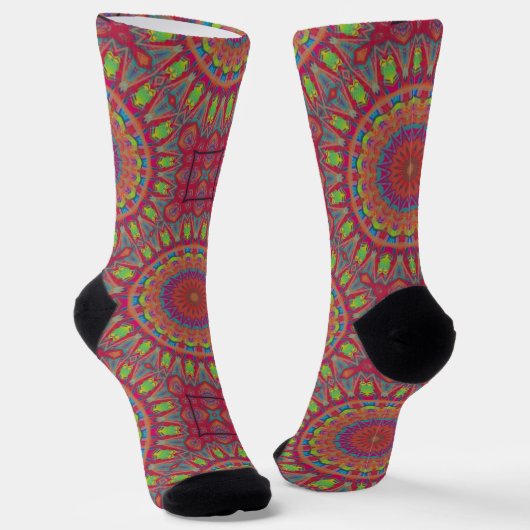 Bright Socks Fractal Seamless Patterns 0042105 ソックス (傾斜あり)