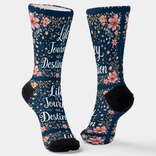 Bright Socks Life Is A Journey 0044047 ソックス (傾斜あり)