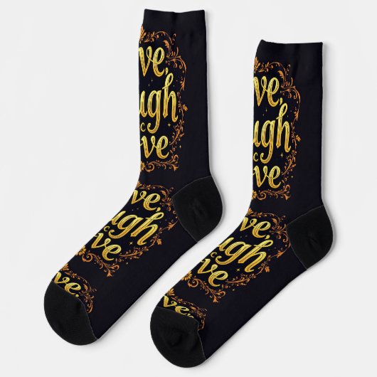 Bright Socks Live Laugh Love 0044022 ソックス (左)