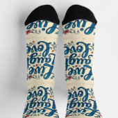 Bright Socks Live Laugh Love 0044031 ソックス (上部)