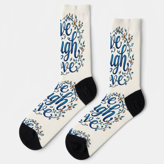 Bright Socks Live Laugh Love 0044077 ソックス (左)