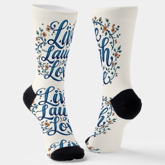 Bright Socks Live Laugh Love 0044077 ソックス (傾斜あり)