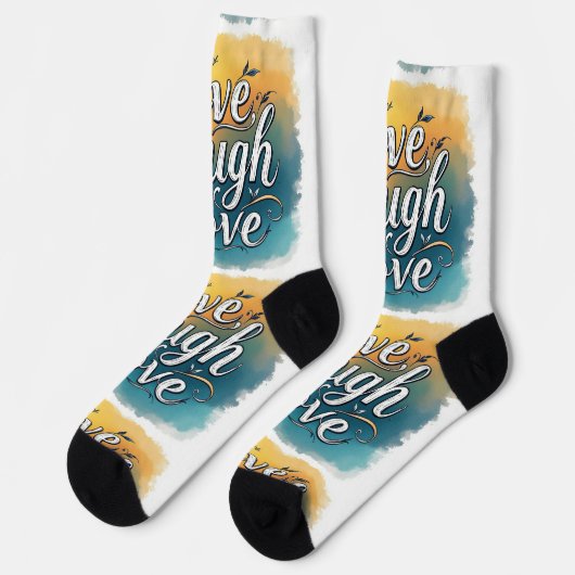 Bright Socks Live Laugh Love 0044080 ソックス (左)