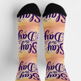 Bright Socks Motivational Art 0043973 ソックス