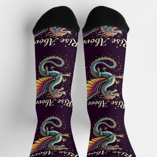 Bright Socks Motivational Art 0043974 ソックス (上部)