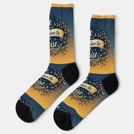 Bright Socks Motivational Art 0043978 ソックス (左)