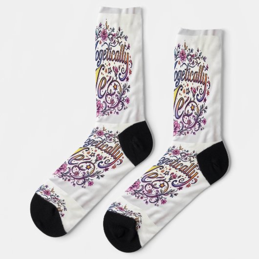 Bright Socks Motivational Art 0043979 ソックス (左)