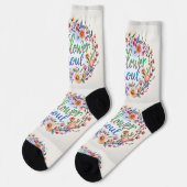 Bright Socks Motivational Art 0043982 ソックス (左)