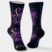 Bright Socks Motivational Art 0043983 ソックス (傾斜あり)