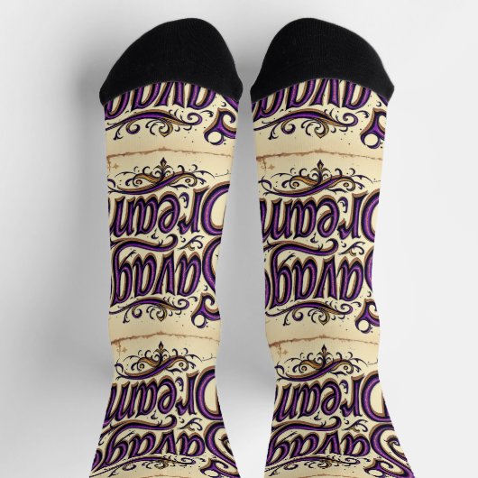 Bright Socks Motivational Art 0043985 ソックス (上部)