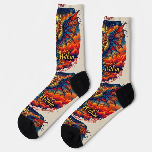 Bright Socks Motivational Art 0043987 ソックス (左)