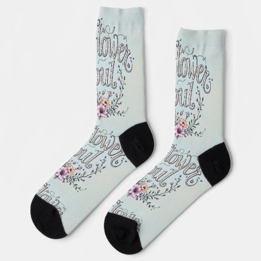 Bright Socks Motivational Art 0043988 ソックス (左)