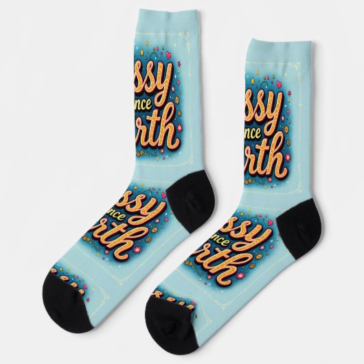 Bright Socks Motivational Art 0043994 ソックス (左)