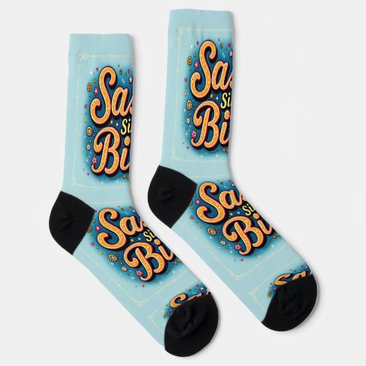 Bright Socks Motivational Art 0043994 ソックス (右)