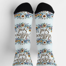 Bright Socks Motivational Art 0043997 ソックス
