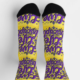 Bright Socks Motivational Art 0043999 ソックス