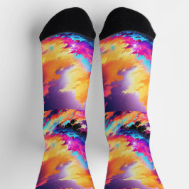 Bright Socks Picture Art 0038494 ソックス