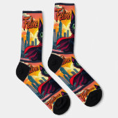 Bright Socks RANDOPIX アートソックス 猫 0039500 ソックス (右)