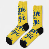 Bright Socks RANDOPIX アート 魔法を信じて ソックス (左)