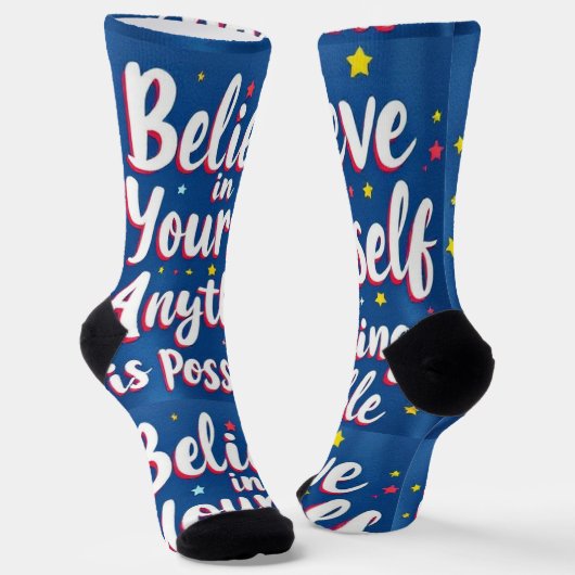 Bright Socks RANDOPIX 自分を信じて 0039498 ソックス (傾斜あり)