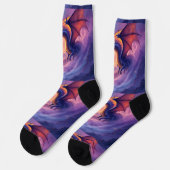 Bright Socks RANDOPIX 雲の中のドラゴン 0039520 ソックス (左)