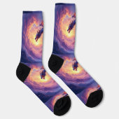 Bright Socks RANDOPIX 雲の中のドラゴン 0039520 ソックス (右)