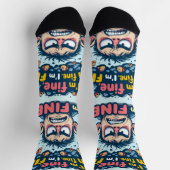 Bright Socks RANDOPIX Art Socks 0039476 ソックス (上部)