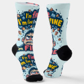 Bright Socks RANDOPIX Art Socks 0039476 ソックス (傾斜あり)