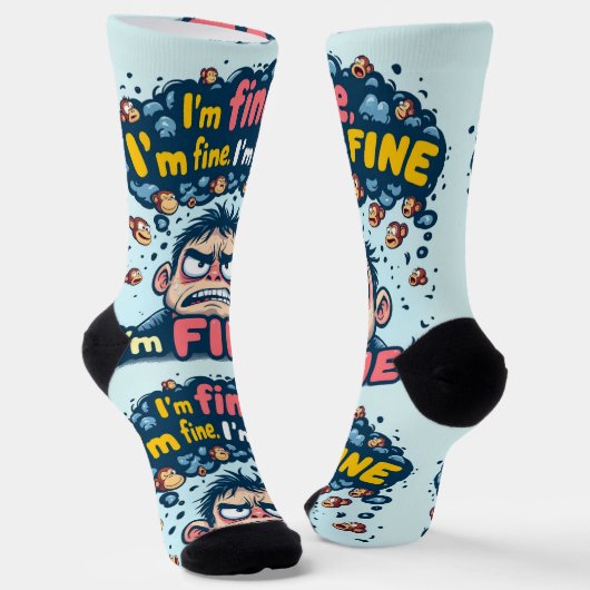 Bright Socks RANDOPIX Art Socks 0039476 ソックス (傾斜あり)