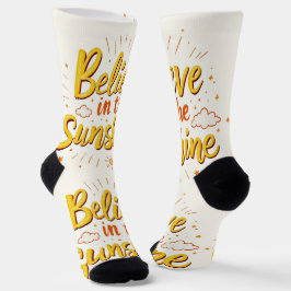 Bright Socks RANDOPIX Believe In Sunshine 0039496 ソックス
