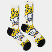 Bright Socks RANDOPIX Believe In Yourself 0039491 ソックス (右)