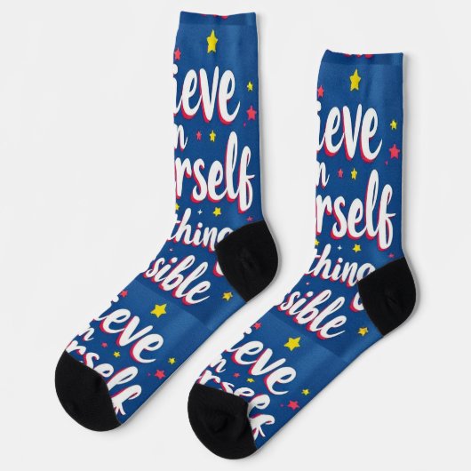 Bright Socks RANDOPIX Believe In Yourself 0039498 ソックス (左)