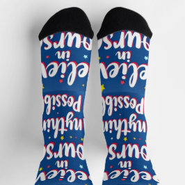 Bright Socks RANDOPIX Believe In Yourself 0039498 ソックス