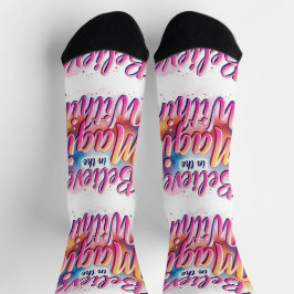 Bright Socks RANDOPIX Believe Magic Within 0039492 ソックス