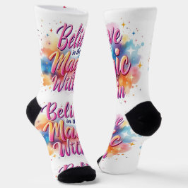 Bright Socks RANDOPIX Believe Magic Within 0039492 ソックス