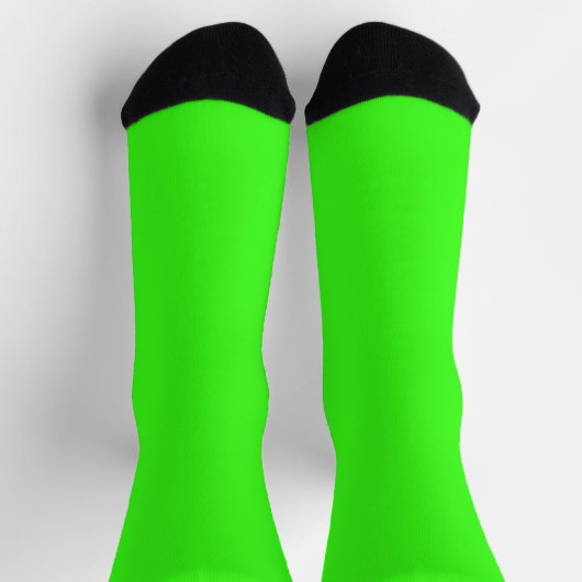 Bright Socks RANDOPIX Colors Radioactive Lime ソックス (上部)