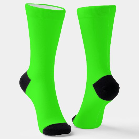 Bright Socks RANDOPIX Colors Radioactive Lime ソックス (傾斜あり)