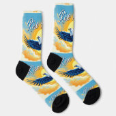 Bright Socks RANDOPIX Eagle Rise Above 0039495 ソックス (右)