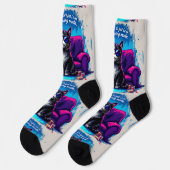 Bright Socks RANDOPIX Energy Saving Cat 0039523 ソックス (左)