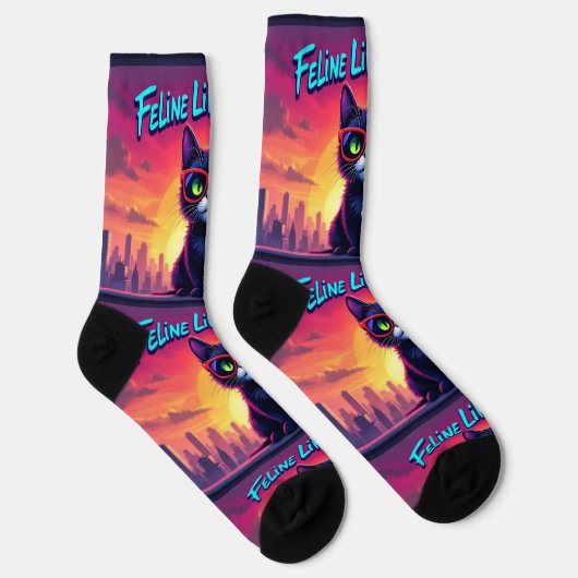 Bright Socks RANDOPIX Feline Like A Boss 0039511 ソックス (右)