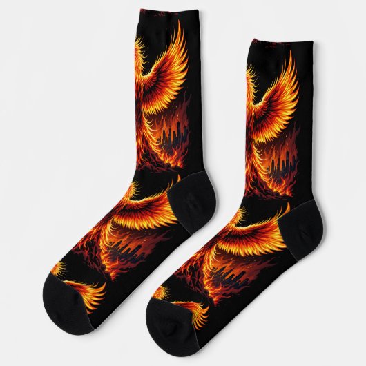 Bright Socks RANDOPIX Fire Phoenix 0039517 ソックス (左)