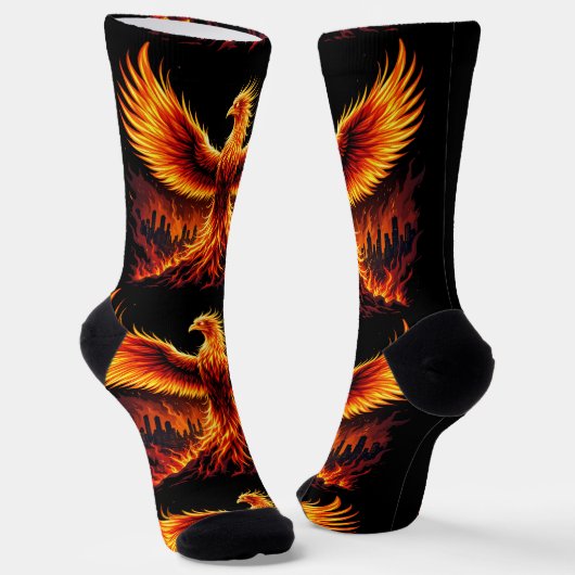 Bright Socks RANDOPIX Fire Phoenix 0039517 ソックス (傾斜あり)