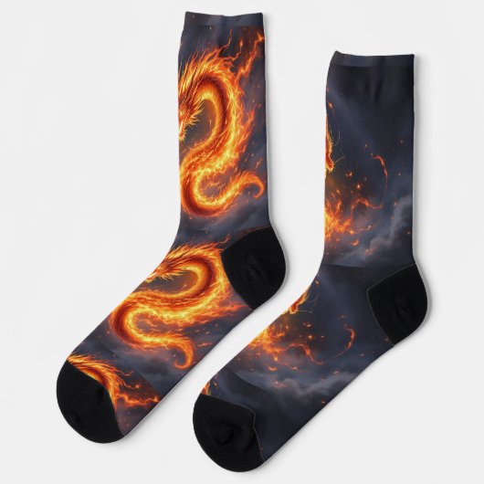 Bright Socks RANDOPIX Fire Serpent 0039505 ソックス (左)